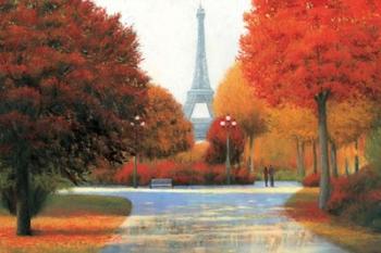 Autumn in Paris Couple | Obraz na stenu