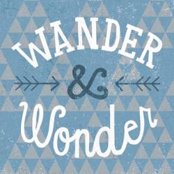 Mod Triangles Wander and Wonder Blue | Obraz na stenu