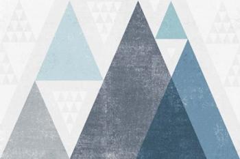 Mod Triangles I Blue | Obraz na stenu