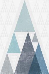 Mod Triangles III Blue | Obraz na stenu