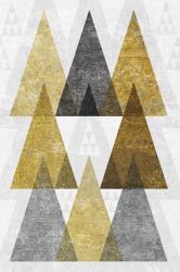 Mod Triangles IV Gold | Obraz na stenu