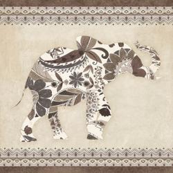 Boho Elephant I Neutral | Obraz na stenu