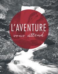 Adventure is Out There Red French | Obraz na stenu
