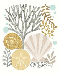 Under Sea Treasures V Gold Neutral | Obraz na stenu