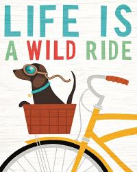 Beach Bums Dachshund Bicycle I Life | Obraz na stenu