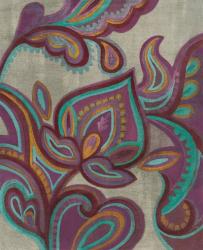 Bohemian Paisley II Aubergine | Obraz na stenu