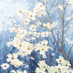 Dogwood Blossoms I Indigo | Obraz na stenu