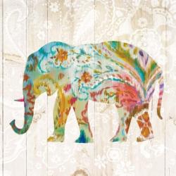 Boho Paisley Elephant II | Obraz na stenu