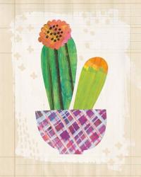 Collage Cactus II on Graph Paper | Obraz na stenu