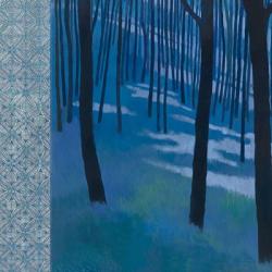 Blue Path to the Edge of the Woods | Obraz na stenu