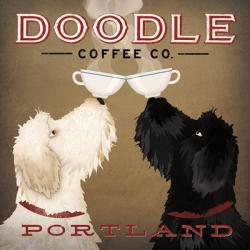 Doodle Coffee Double IV Portland | Obraz na stenu