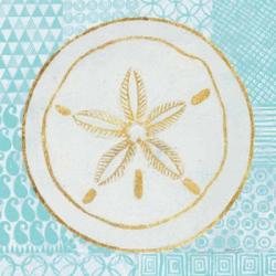 Summer Shells I Teal and Gold | Obraz na stenu