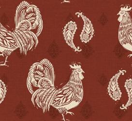 Woodcut Rooster Patterns | Obraz na stenu