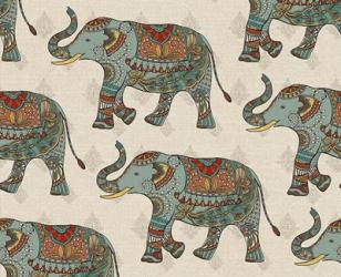 Elephant Caravan Pattern | Obraz na stenu