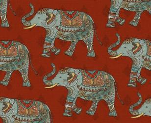 Elephant Caravan Pattern M | Obraz na stenu