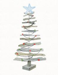 Coastal Holiday Tree III Red | Obraz na stenu