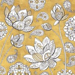 Color My World Lotus I Gold | Obraz na stenu