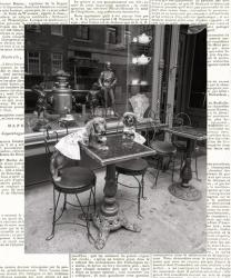 Barking at the Waiter with Newsprint | Obraz na stenu