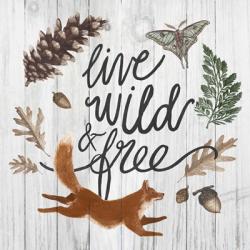 Live Wild and Free | Obraz na stenu