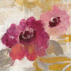 Elegant Fresco Floral Gold Flower II | Obraz na stenu