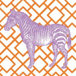 Bright Menagerie Zebra | Obraz na stenu
