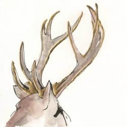 Gilded Deer | Obraz na stenu