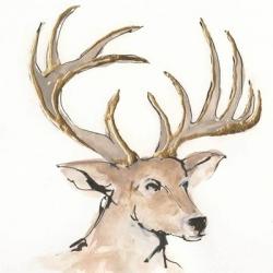 Gilded Mule Deer | Obraz na stenu