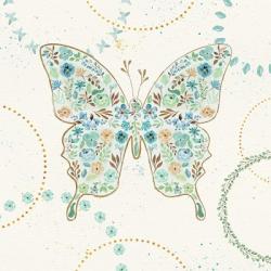 Flutterby Blooms IV | Obraz na stenu