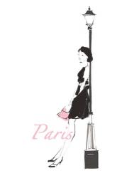 French Chic III Pink on White | Obraz na stenu