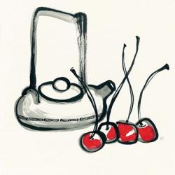 Tea and Cherries | Obraz na stenu