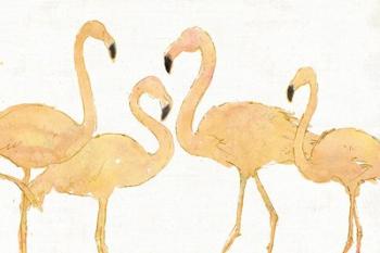 Flamingo Fever I no Splatter Gold | Obraz na stenu