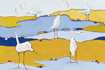 Marsh Egrets VI | Obraz na stenu