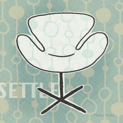 Retro Chair IV Settle | Obraz na stenu