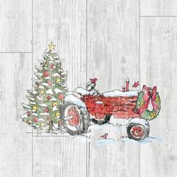 Country Christmas III no Words on White Wood | Obraz na stenu