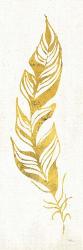 Gold Water Feather I | Obraz na stenu