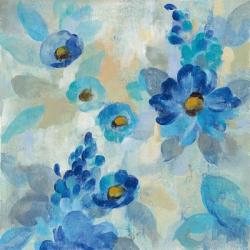 Blue Flowers Whisper III | Obraz na stenu