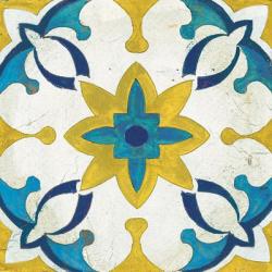 Andalucia Tiles D Blue and Yellow | Obraz na stenu