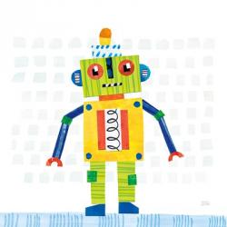 Robot Party IV on Squares | Obraz na stenu
