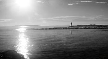 Lighthouse Sound Black and White | Obraz na stenu