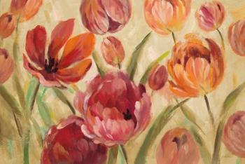 Expressive Tulips Neutral | Obraz na stenu