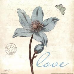 Touch of Blue IV - Love | Obraz na stenu