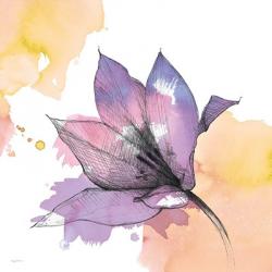 Watercolor Graphite Flower IX | Obraz na stenu