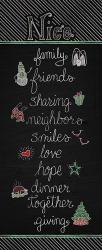 Christmas Chalkboard Nice | Obraz na stenu