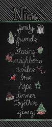 Christmas Chalkboard Nice | Obraz na stenu