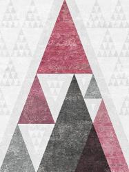 Mod Triangles III Soft Pink | Obraz na stenu