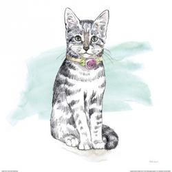 Fancy Cats I Watercolor | Obraz na stenu