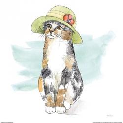 Fancy Cats III Watercolor | Obraz na stenu