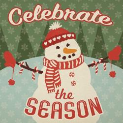 Retro Christmas VII Celebrate the Season | Obraz na stenu