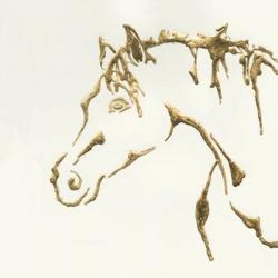 Gilded Cowpony | Obraz na stenu