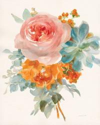 Garden Bouquet II Orange Red | Obraz na stenu